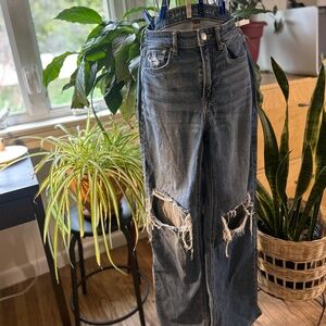 American Eagle Super High-Rise baggy wide leg jean